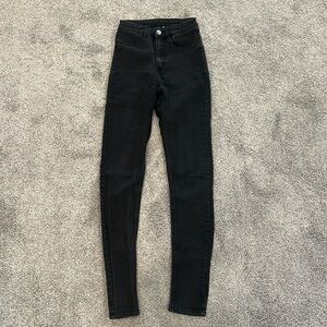 H&M black jeans size 2